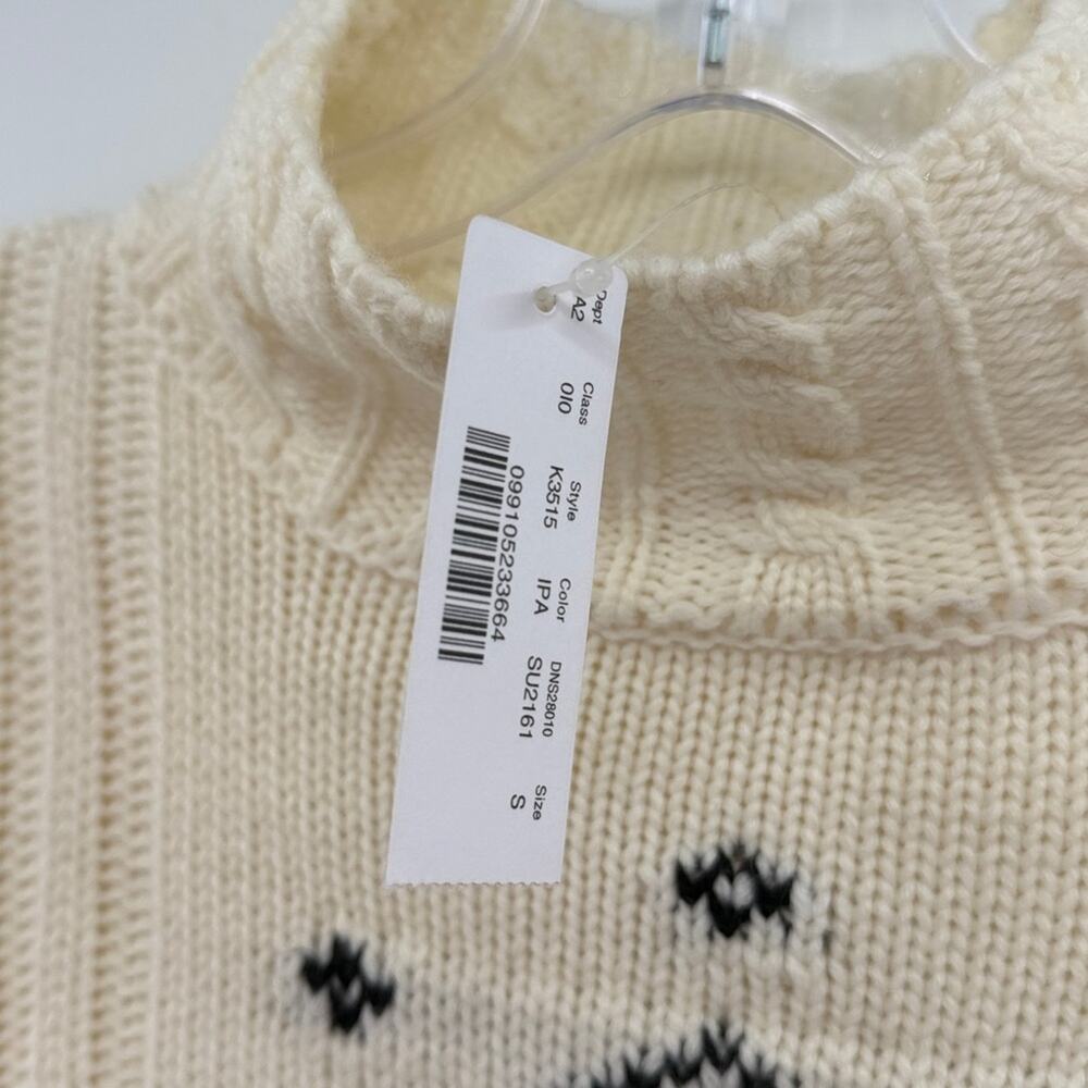 J. Crew Women's The Reeds Nordic Neutral Knit Sweater - Cream - S - New with tag - Picture 3 of 8
